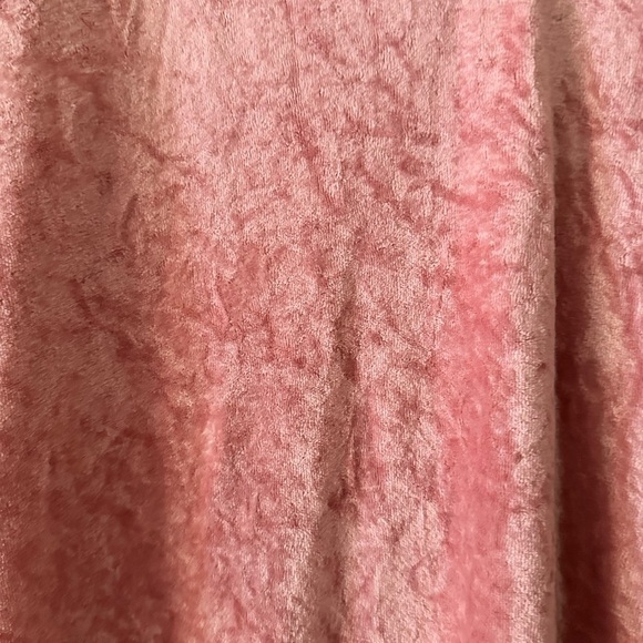 Free People We The Free Crushed Velvet oversized Dress Size XS Pink Luxe Tunic - Picture 4 of 6